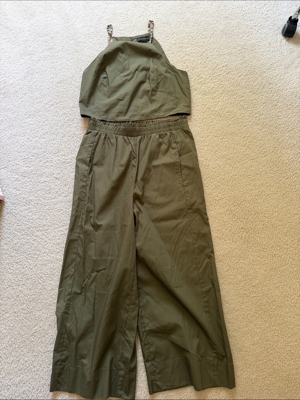House of Harlow two piece green set